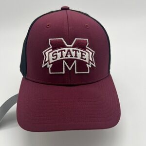Adidas‎ Mississippi State Maroon Black Trucker Hat Cap NCAA Baseball